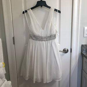 White Formal Dress by City Triangles